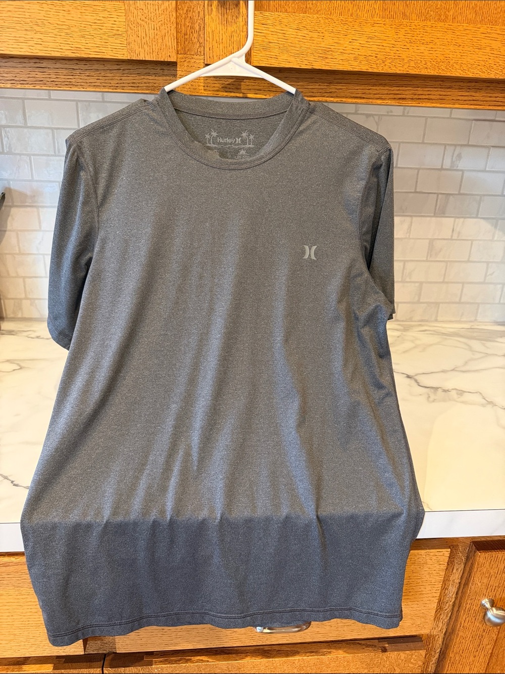 Hurley Men's Dark Gray Athletic Crew Tee